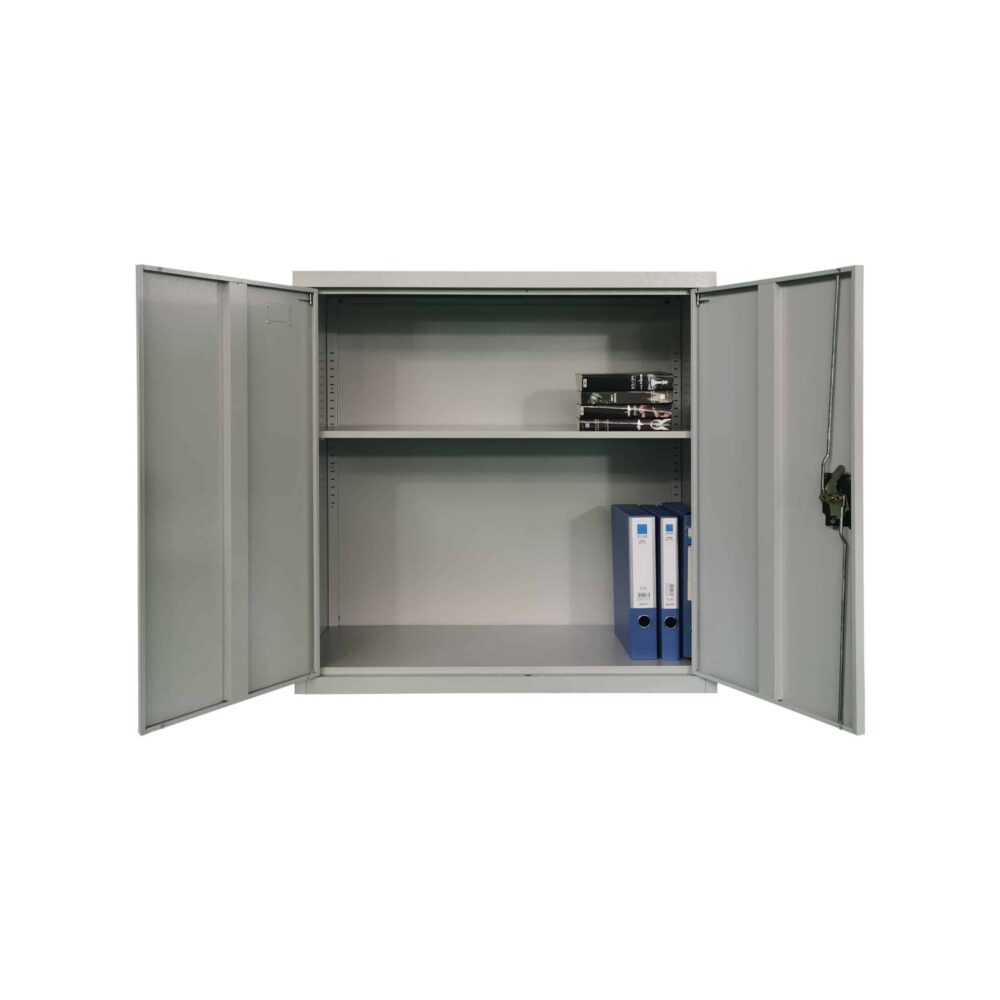 Kleiner Schrank 2 Türen Display Metall Stahlschrank