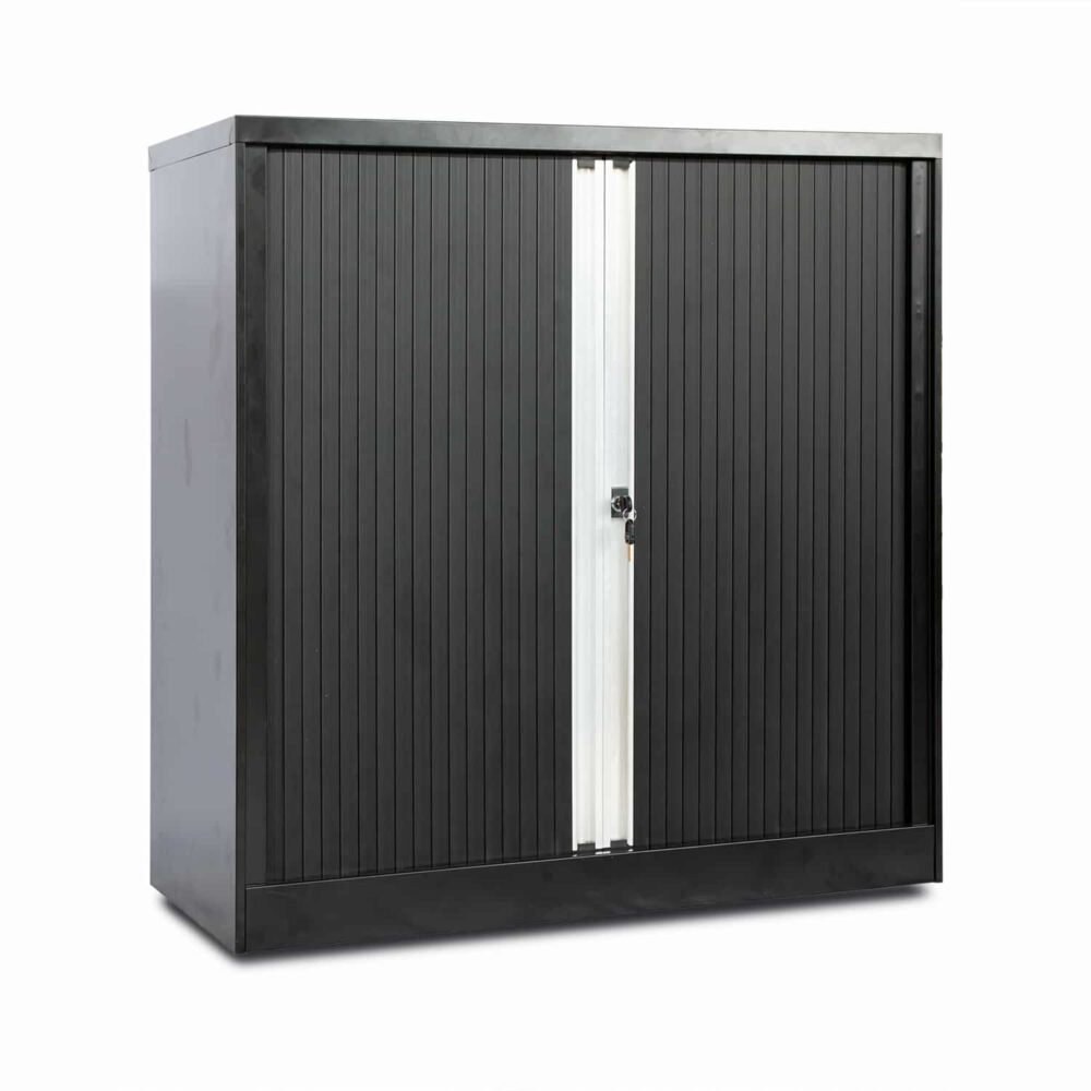 Metal Vertical Tambour Door Cabinet Mini File Cabinet Steel Cupboard-2