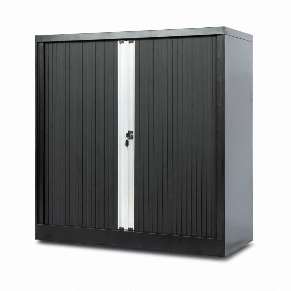 Metal Vertical Tambour Door Cabinet Mini File Cabinet Steel Cupboard-1