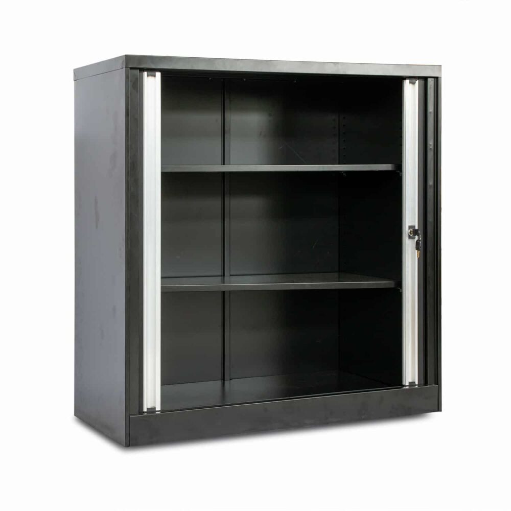 Metal Vertical Tambour Door Cabinet Mini File Cabinet Steel Cupboard
