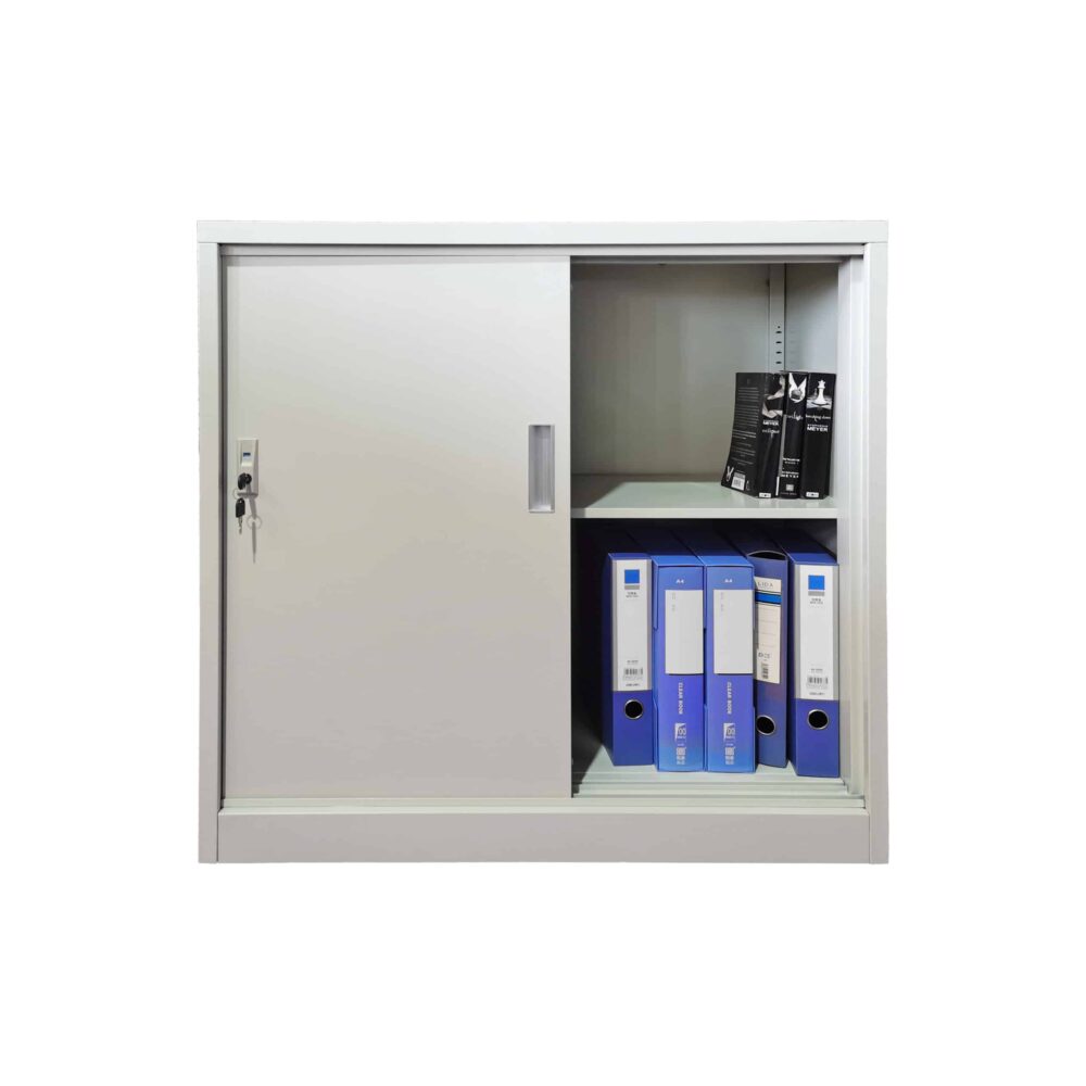 Metal File Storage Cabinet File Cabinets 2 Sliding Door -1