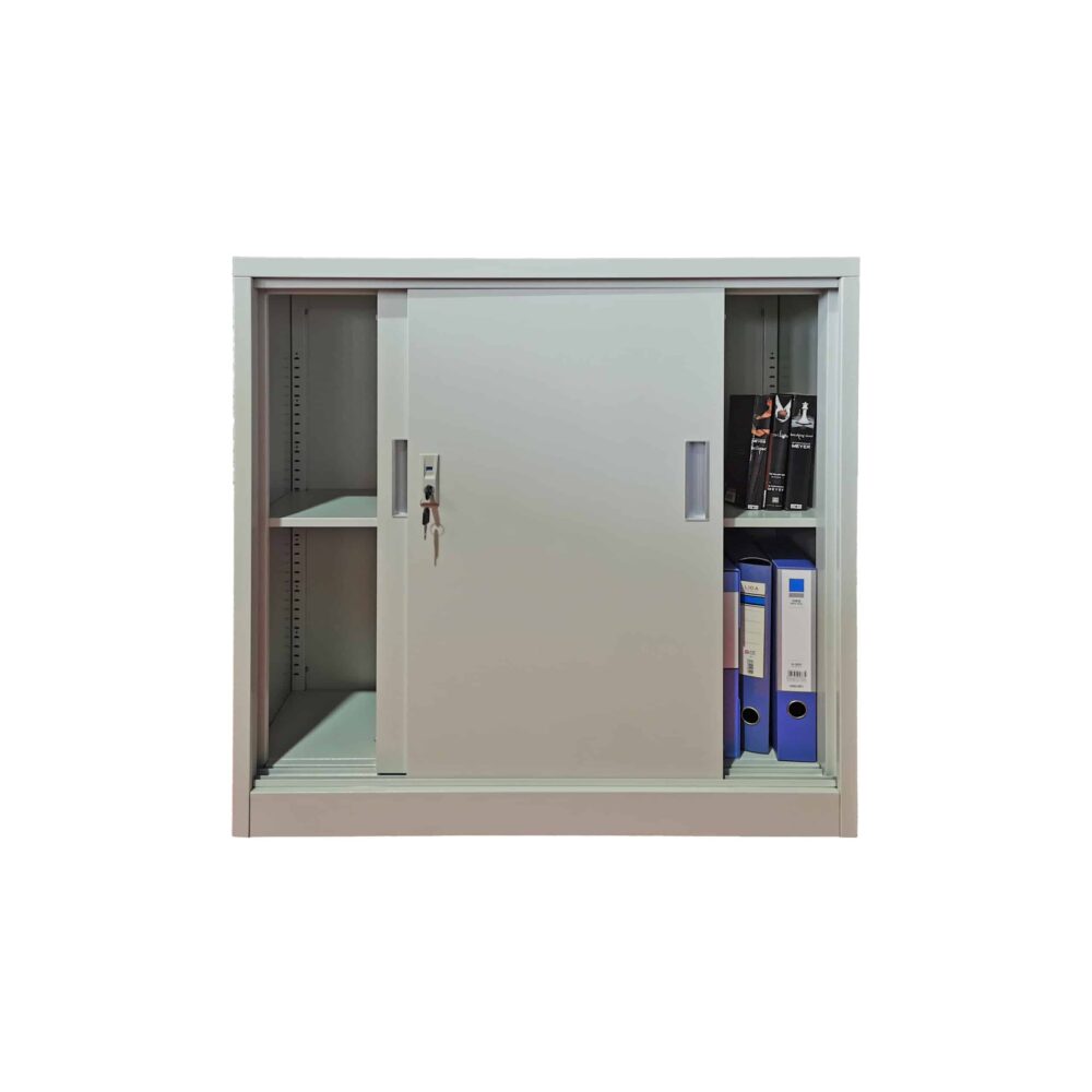 Metal File Storage Cabinet File Cabinets 2 Sliding Door -2